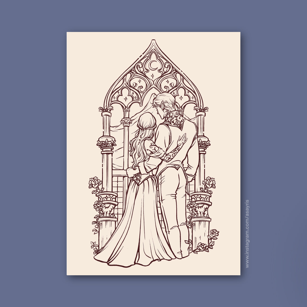 Feyre & Rhysand - Acotar | Velaris (Art Print)