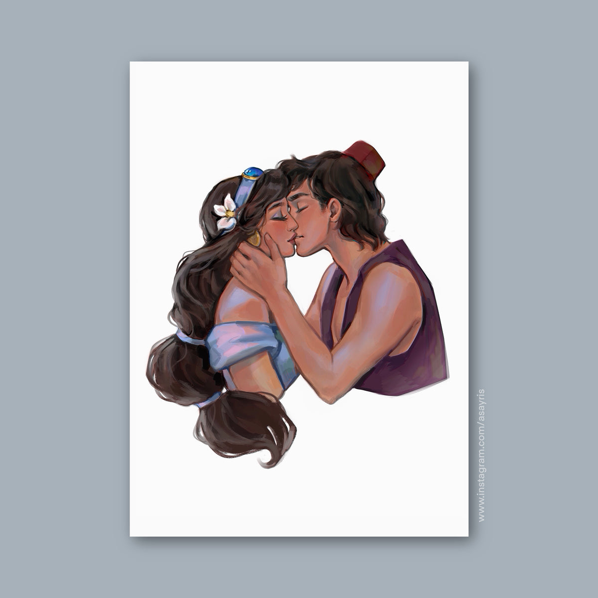 Aladdin & Jasmine (Art Print)