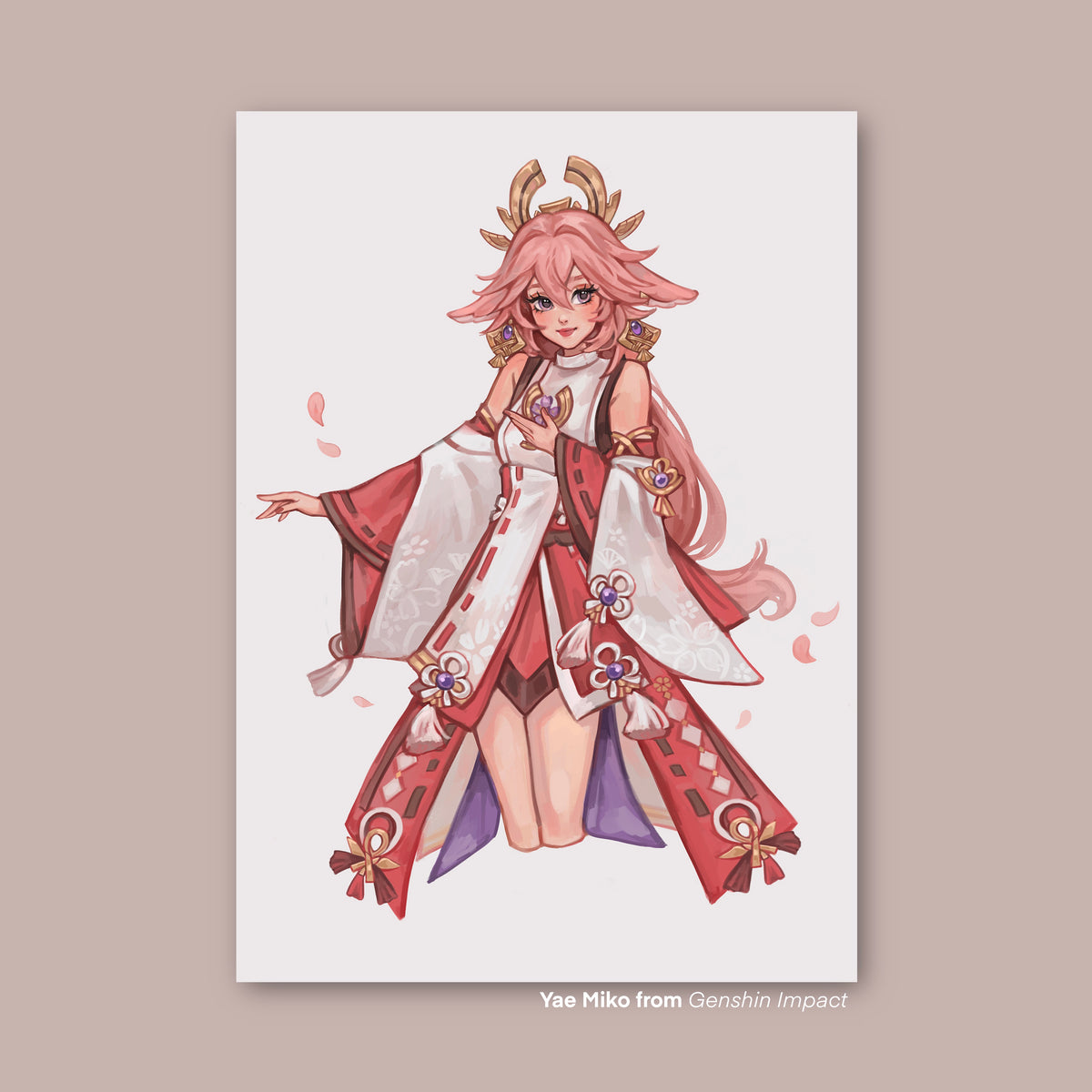 Genshin Impact - Yae Miko (Art Print)