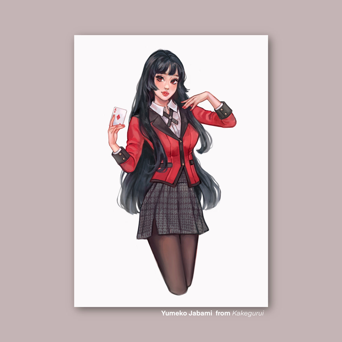 Yumeko Jabami - Kakegurui (Art Print)