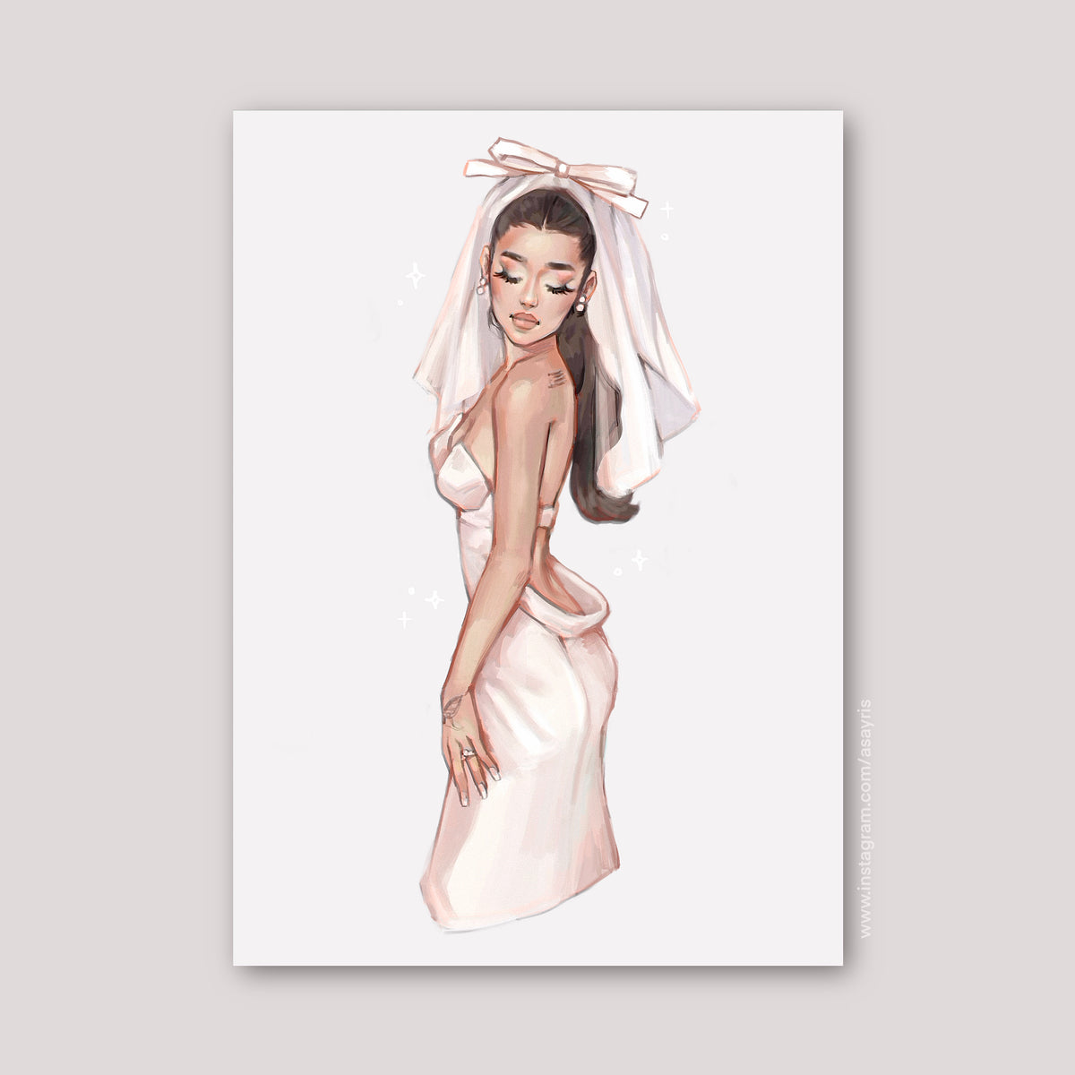 Ariana Grande - Wedding (Art Print)