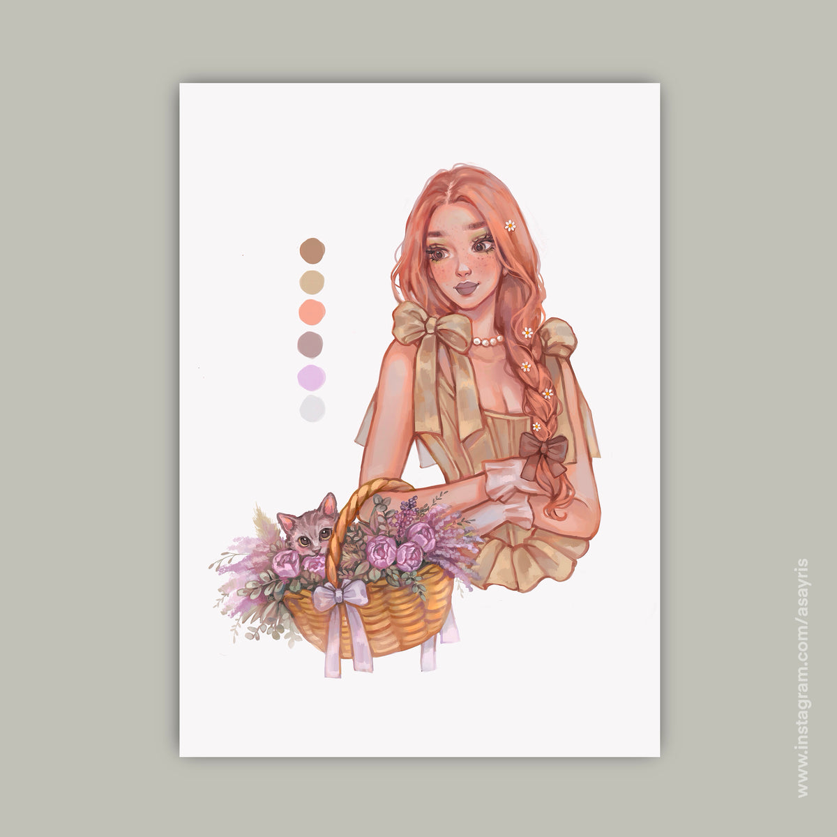 Cute cat (Art Print)