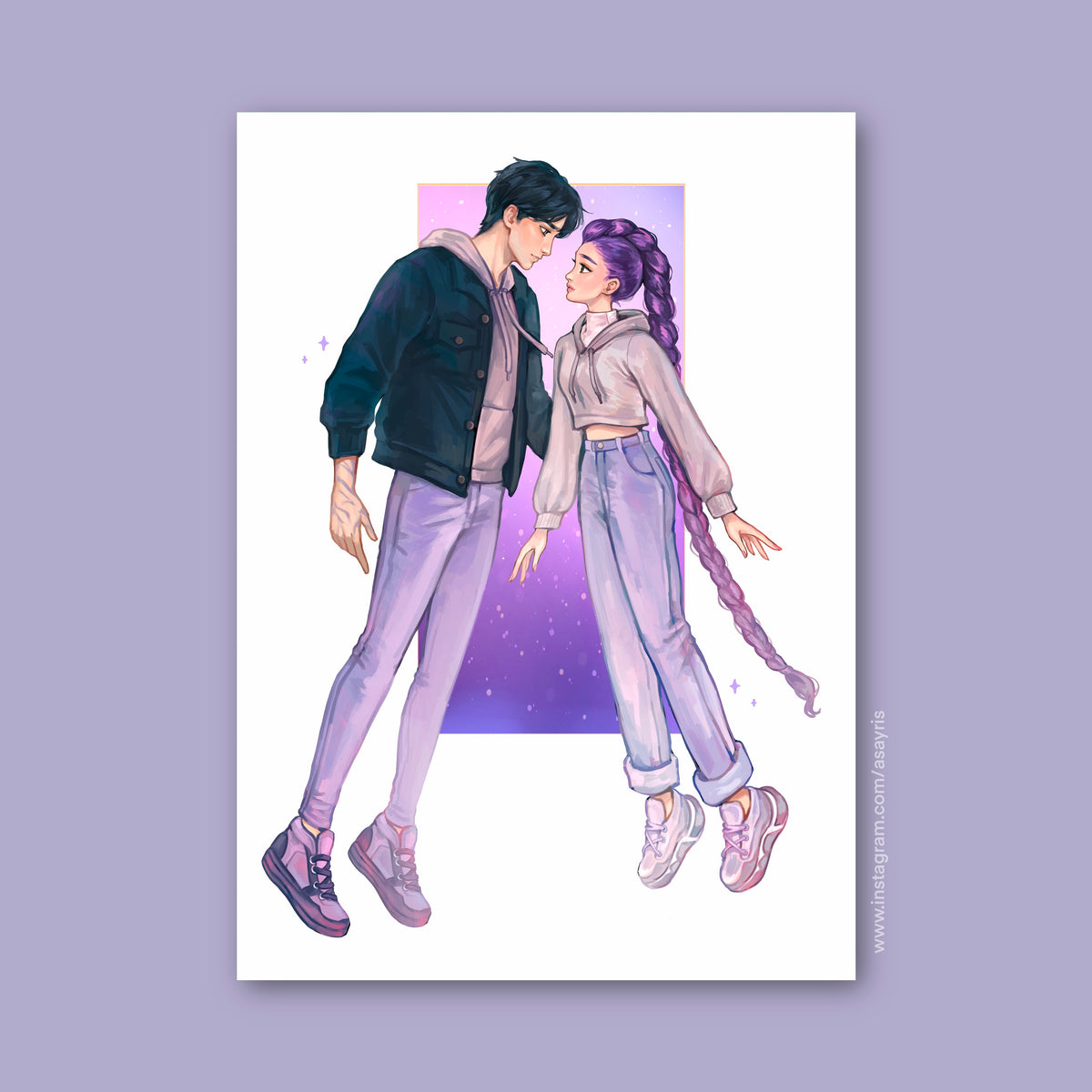 K-Pop Demon Hunters - Rumi & Jinu (Art Print)