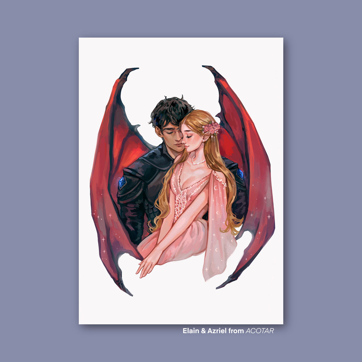 Azriel & Elain - Acotar (Art Print)