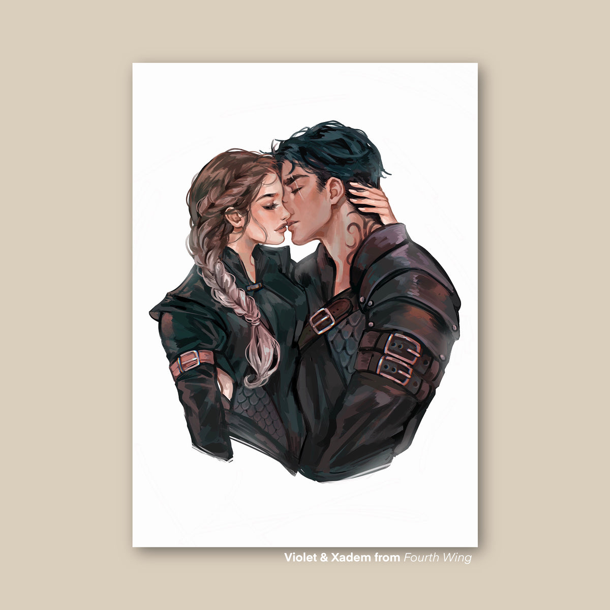 Xaden & Violet - Fourth Wing (Art Print)