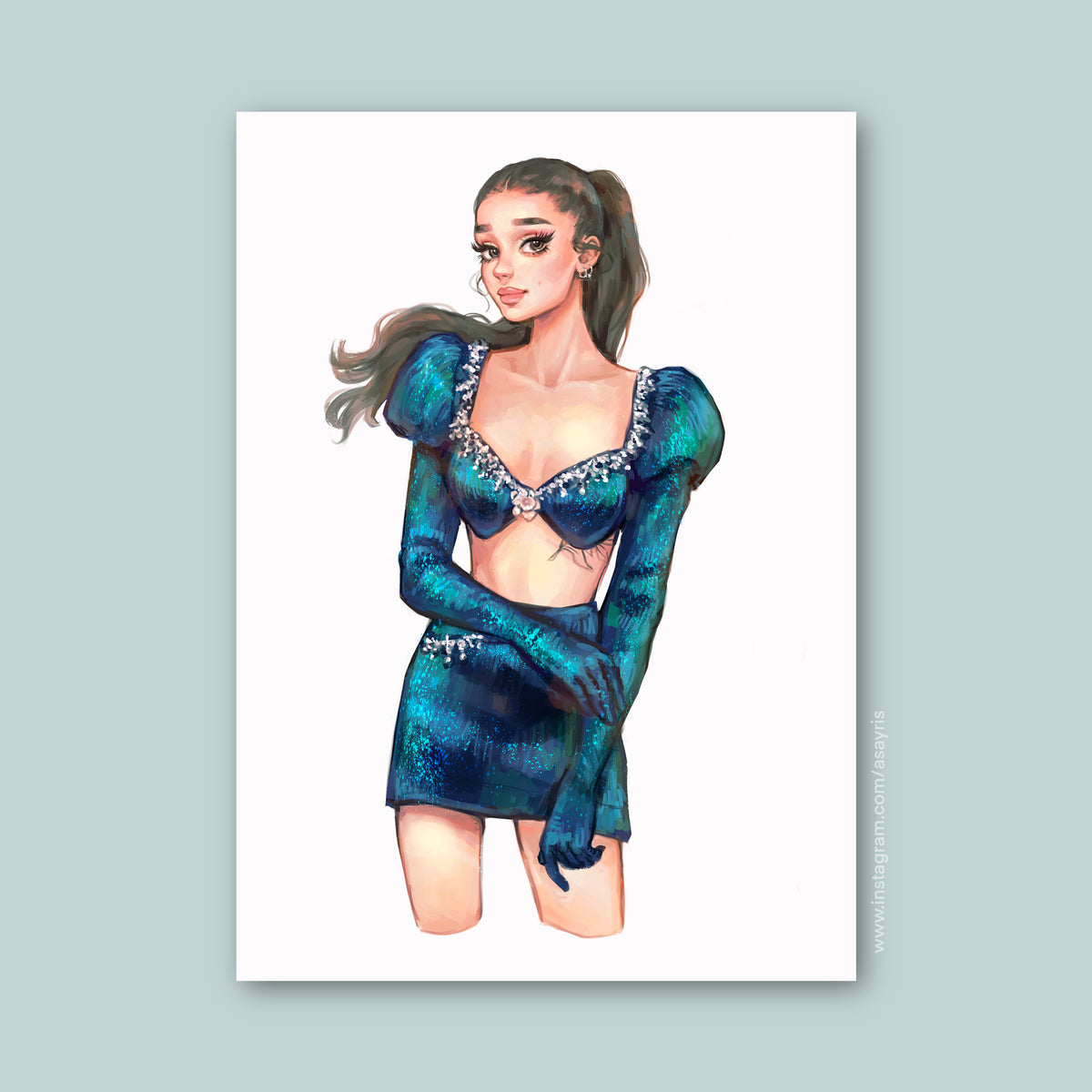 Ariana Grande - The Voice (Art Print)