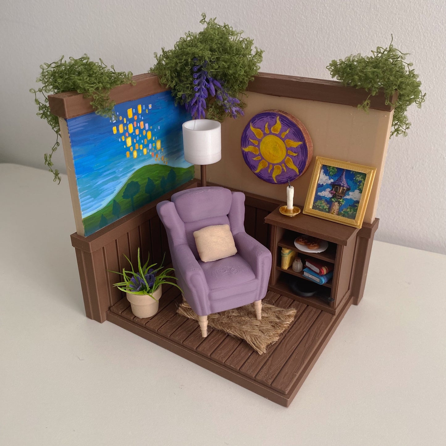 Reading Corner Miniature - Rapunzel vibes