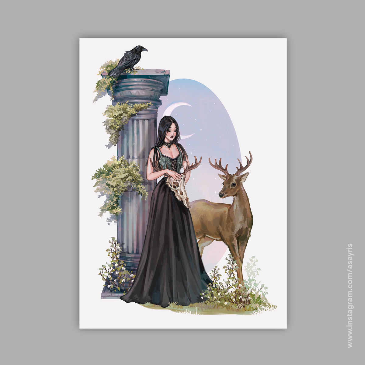Incantation Under the Moon (Art Print)