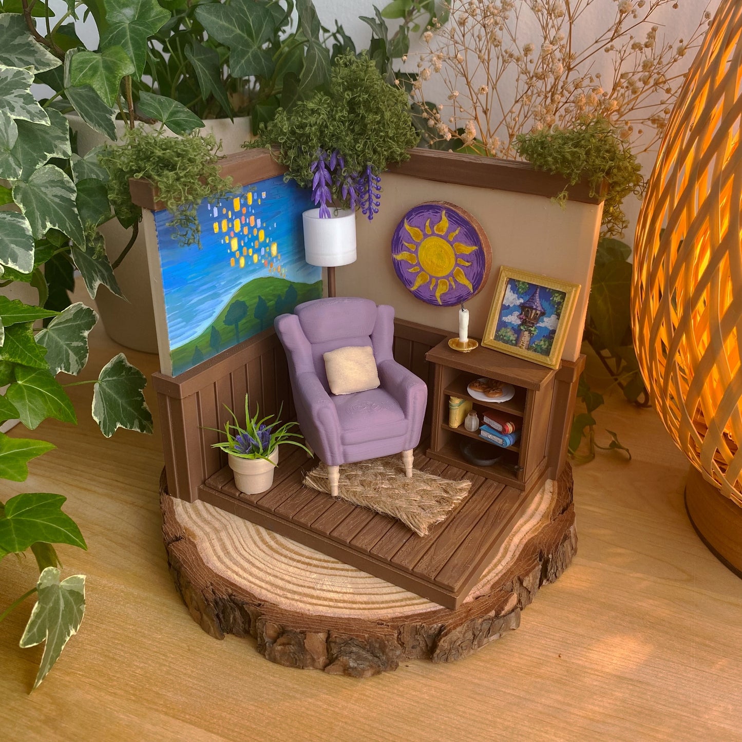 Reading Corner Miniature - Rapunzel vibes