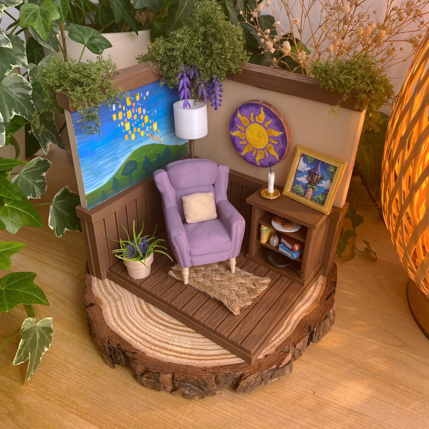 Reading Corner Miniature - Rapunzel vibes